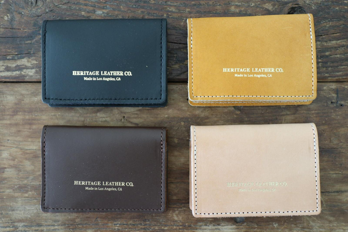 Leather Card Case: Brown