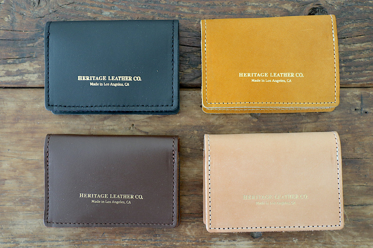 Leather Card Case: Natural