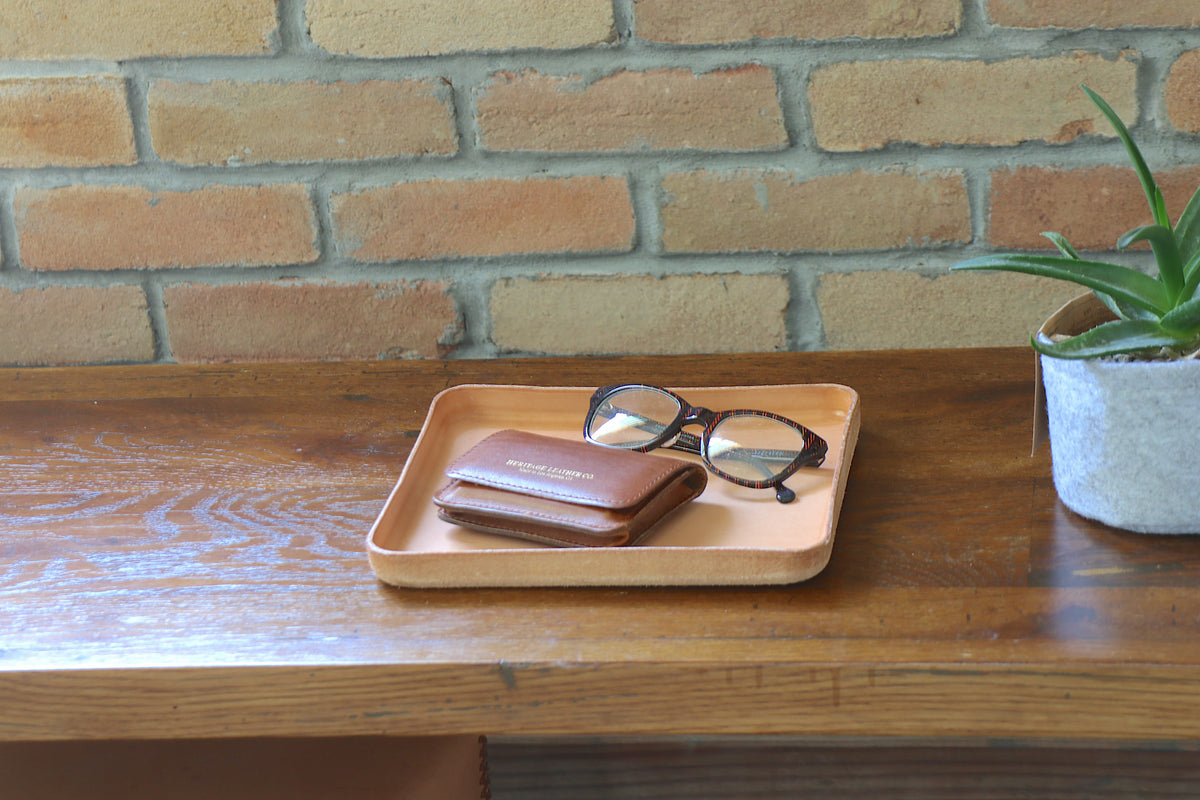 Leather Valet Tray (L)