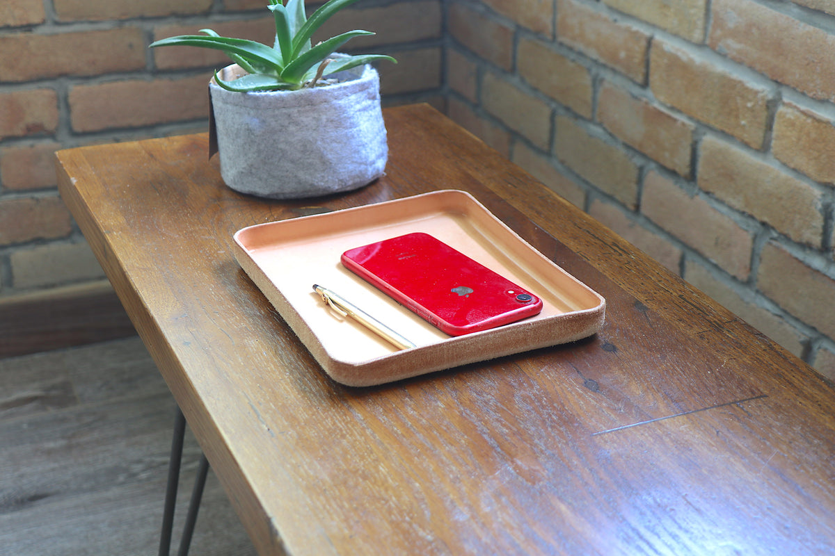 Leather Valet Tray (L)